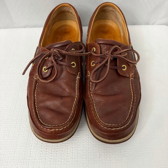 Sperry Top Sider Gold Cup ASV Boat Shoes Mens Size 11 Brown Leather Slip On main image 9